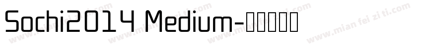 Sochi2014 Medium字体转换